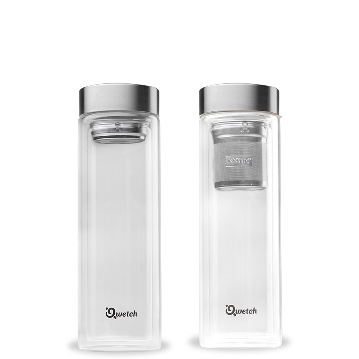 Théière double paroi + filtres 430 ml