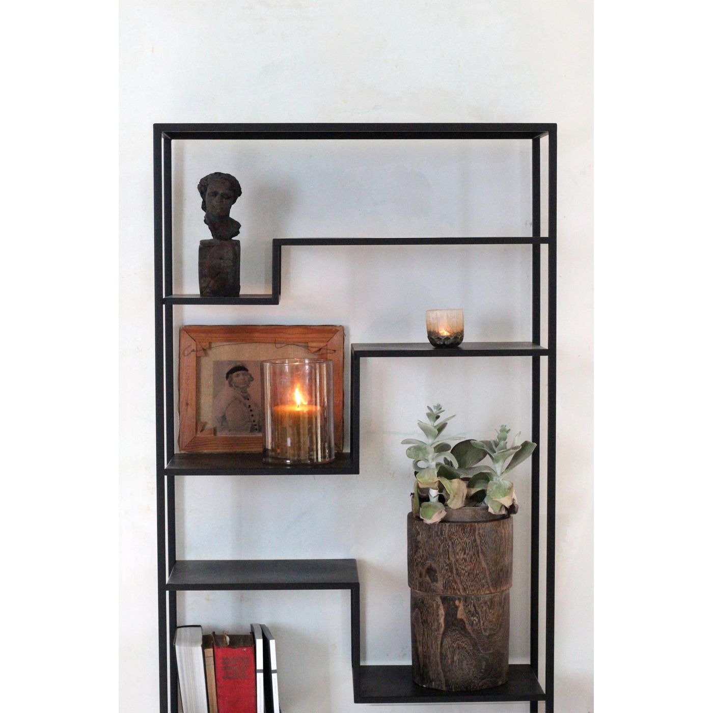 Bibliothèque Graphik noir H. 171 cm