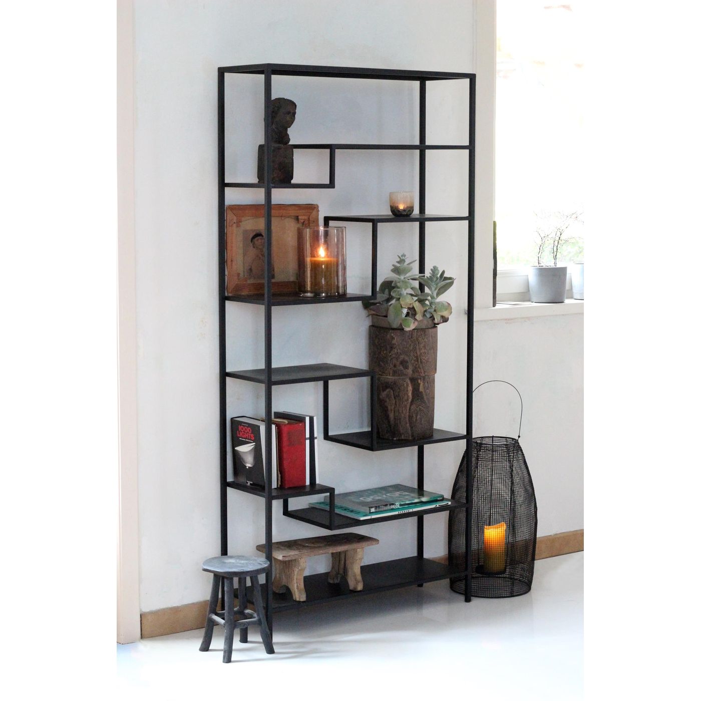 Bibliothèque Graphik noir H. 171 cm