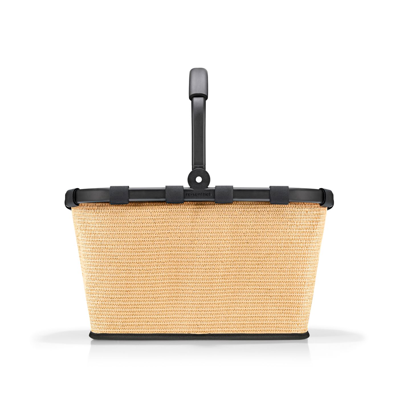Panier de courses raffia noir