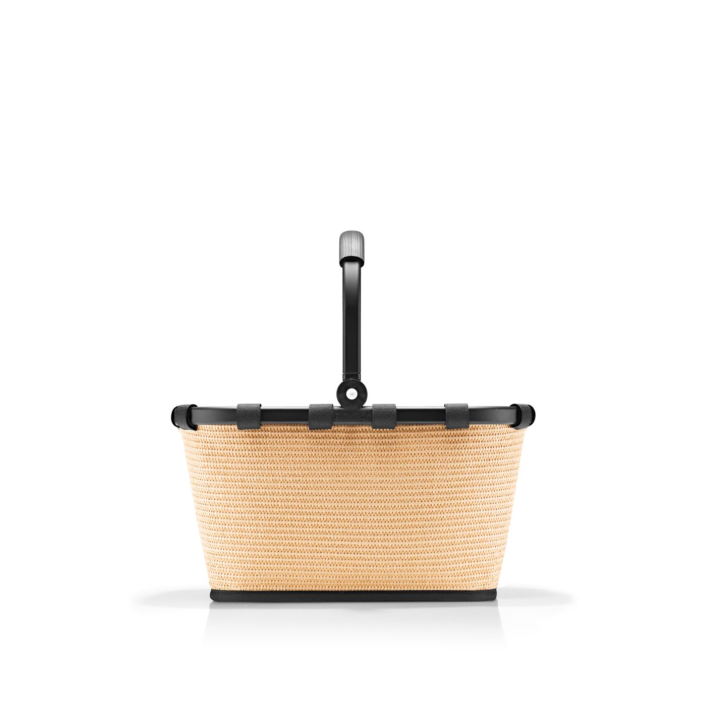 Panier de courses XS raffia noir