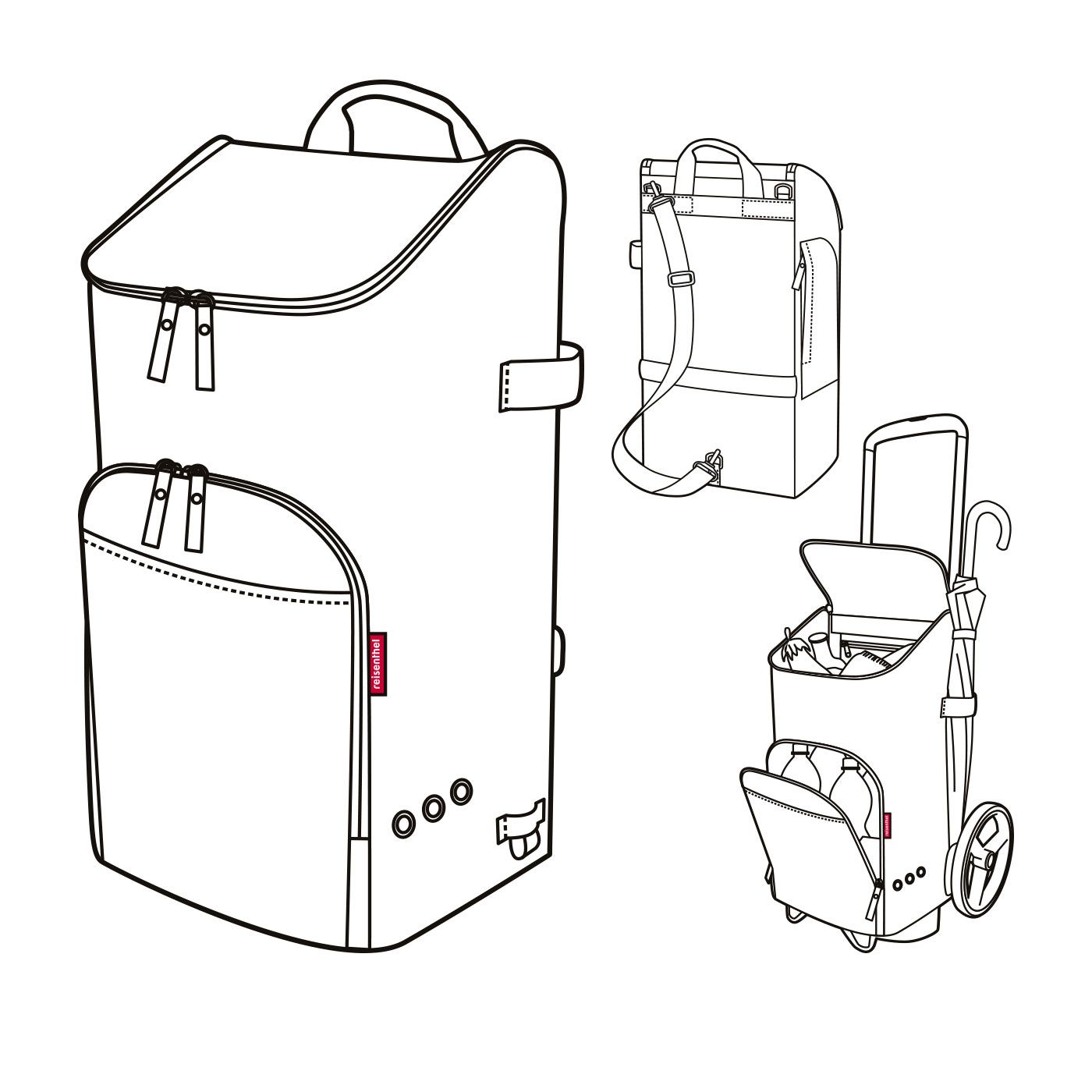 Chariot Citycruiser sac Noir