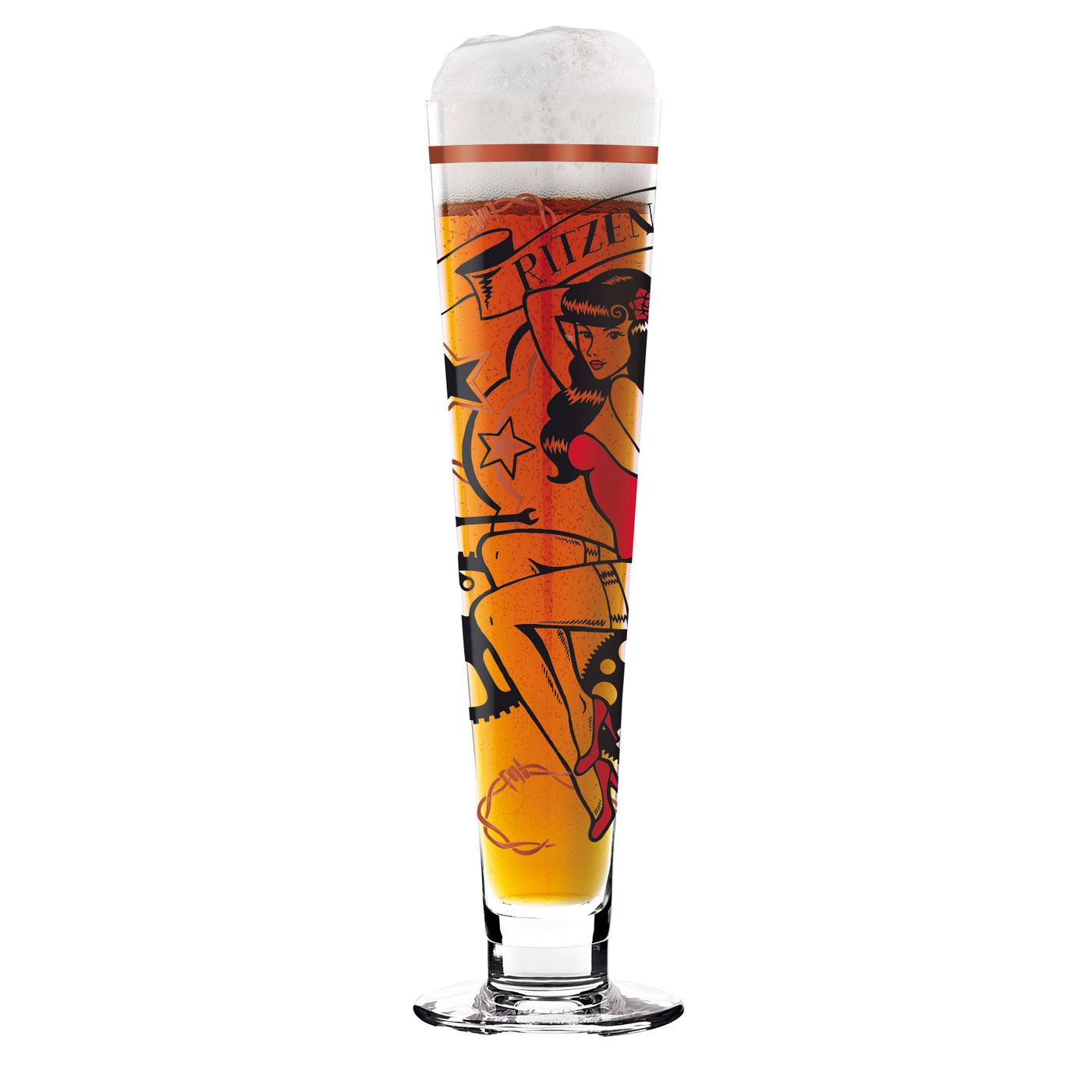 Coffret verre à bière Pin Up