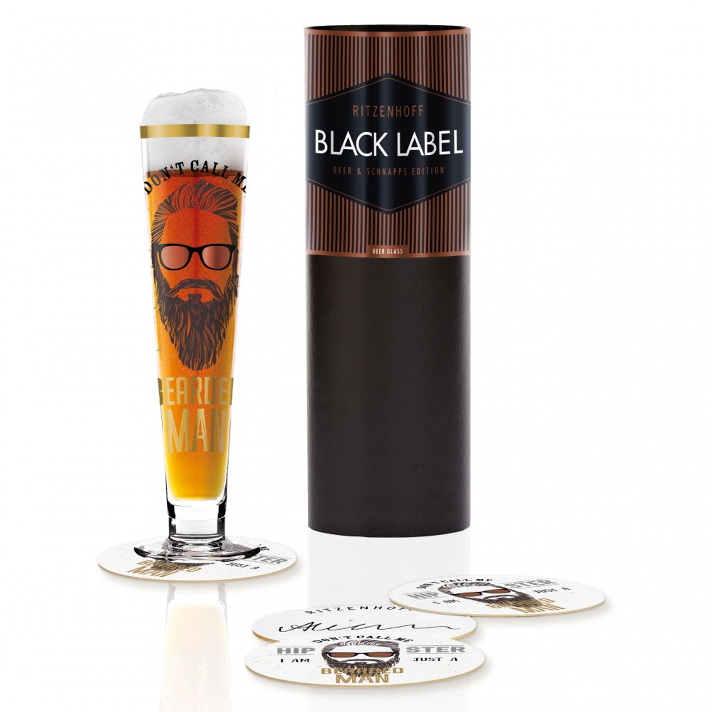 Coffret verre à bière Hipster