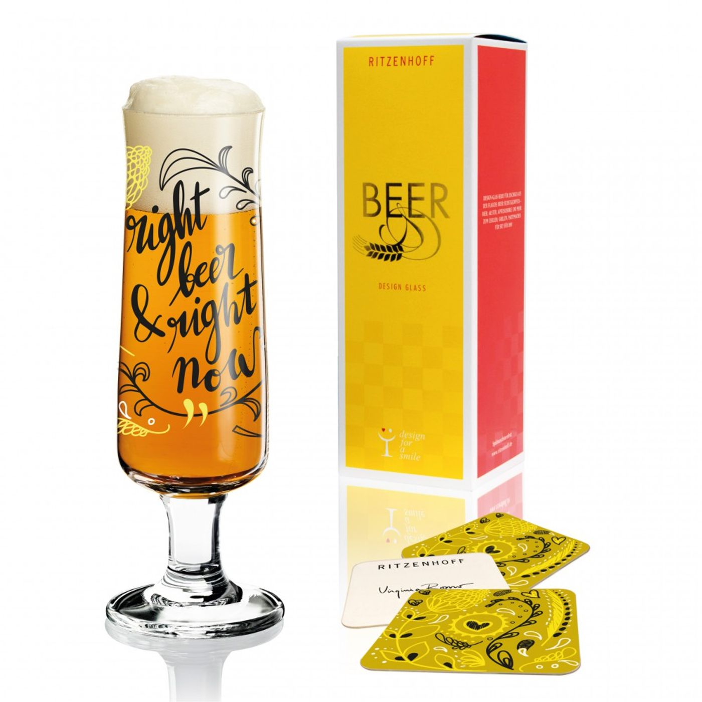 Coffret verre à bière Right now
