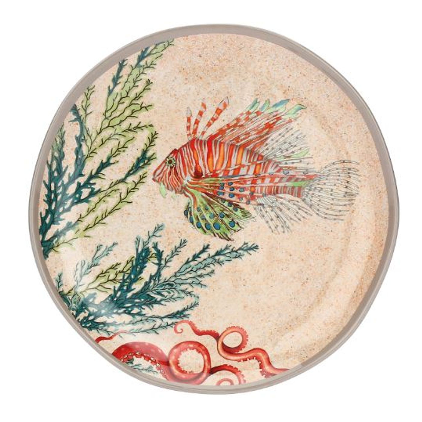 Assiette dessert en mélamine Sealife 21cm