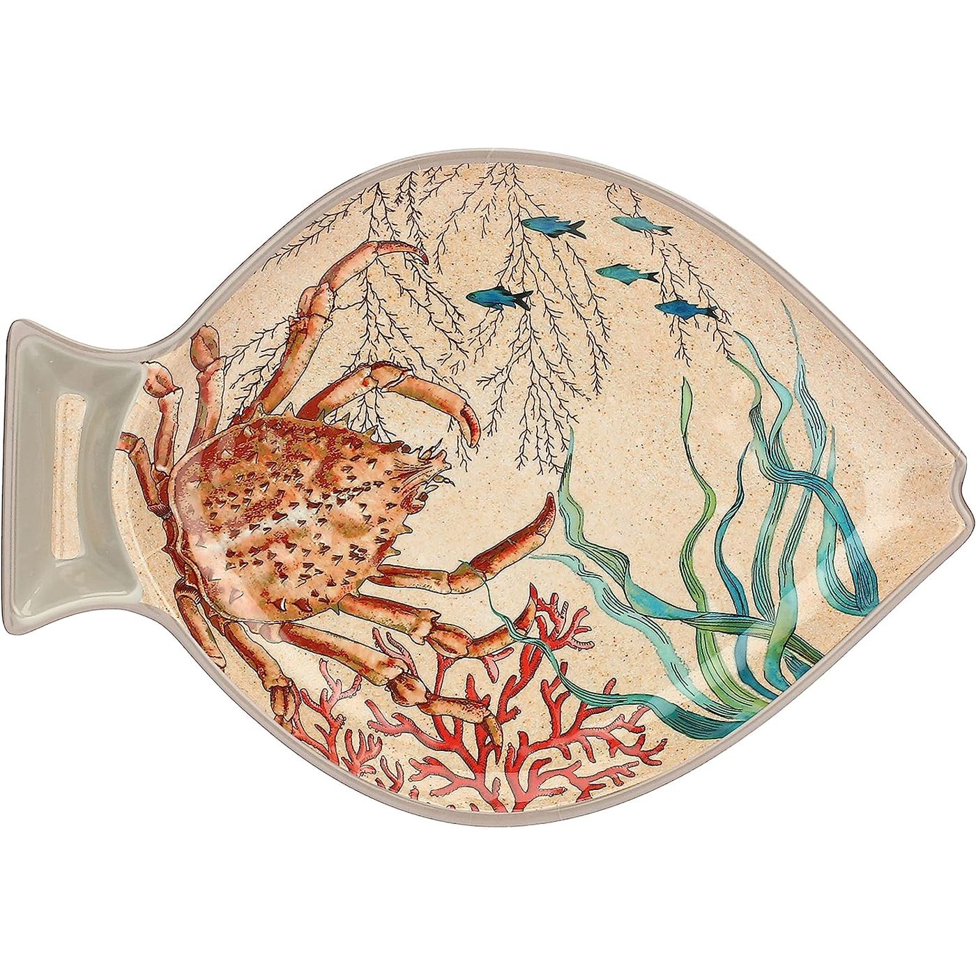 Plat poisson en mélamine Sealife 33 x 23cm