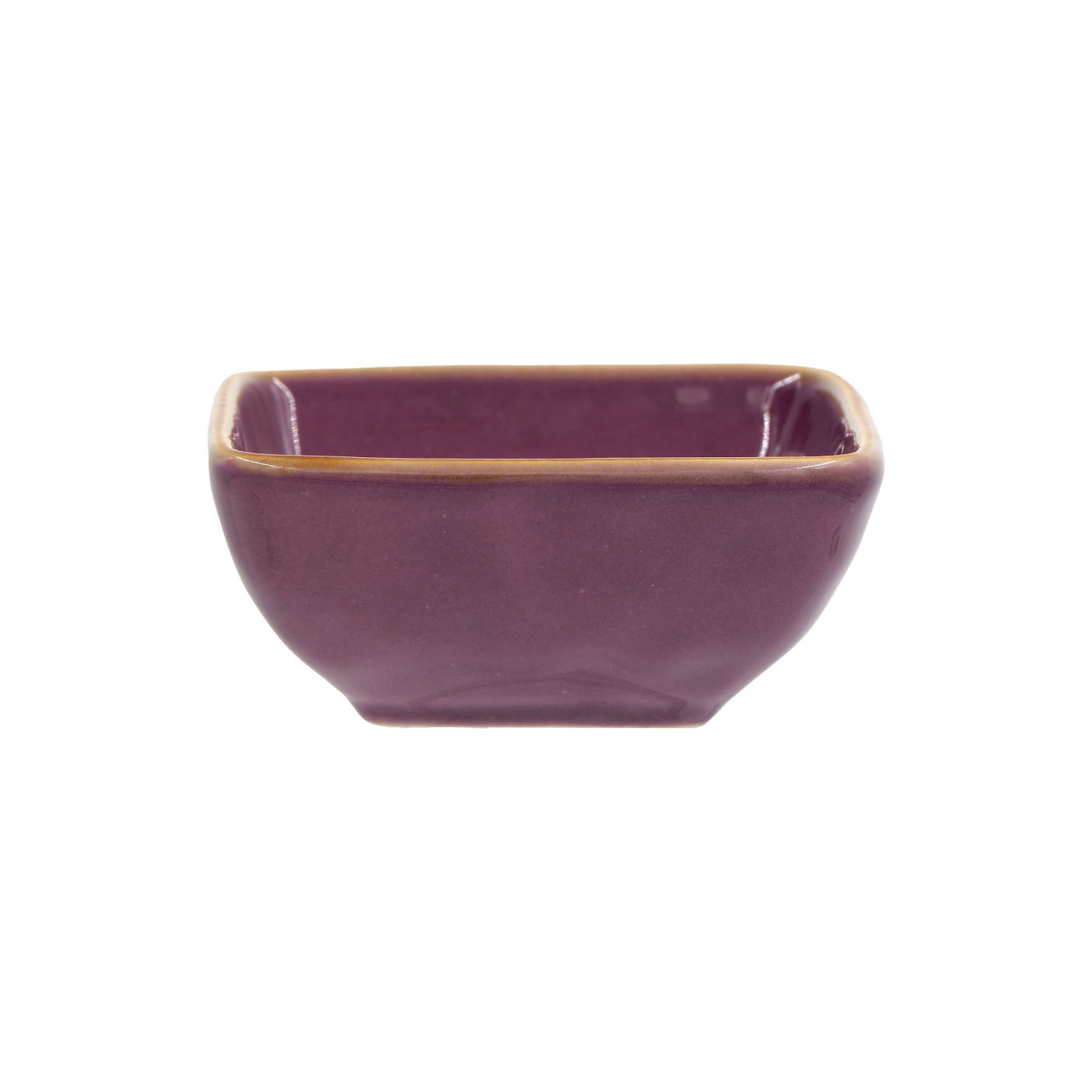 Bol carré Concerto aubergine 8cm