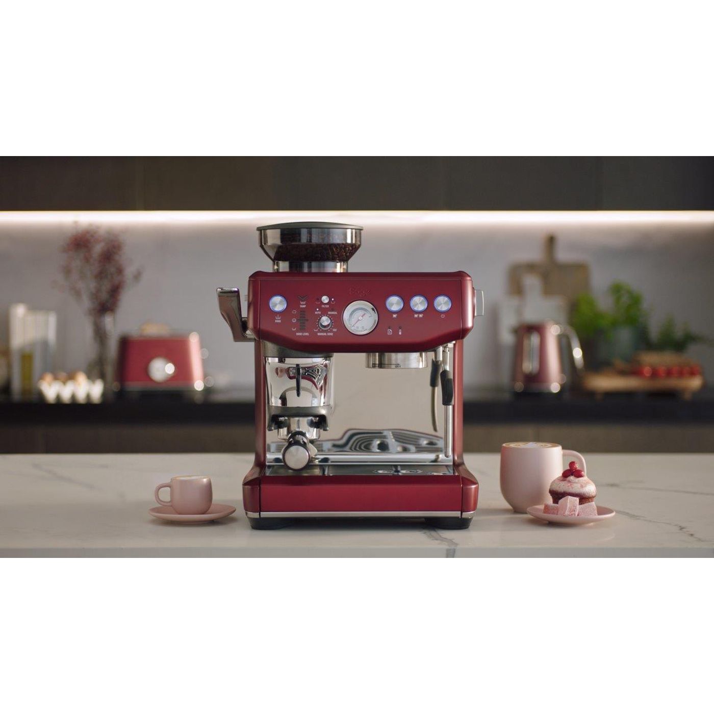 Machine à Expresso Barista Express Impress rouge