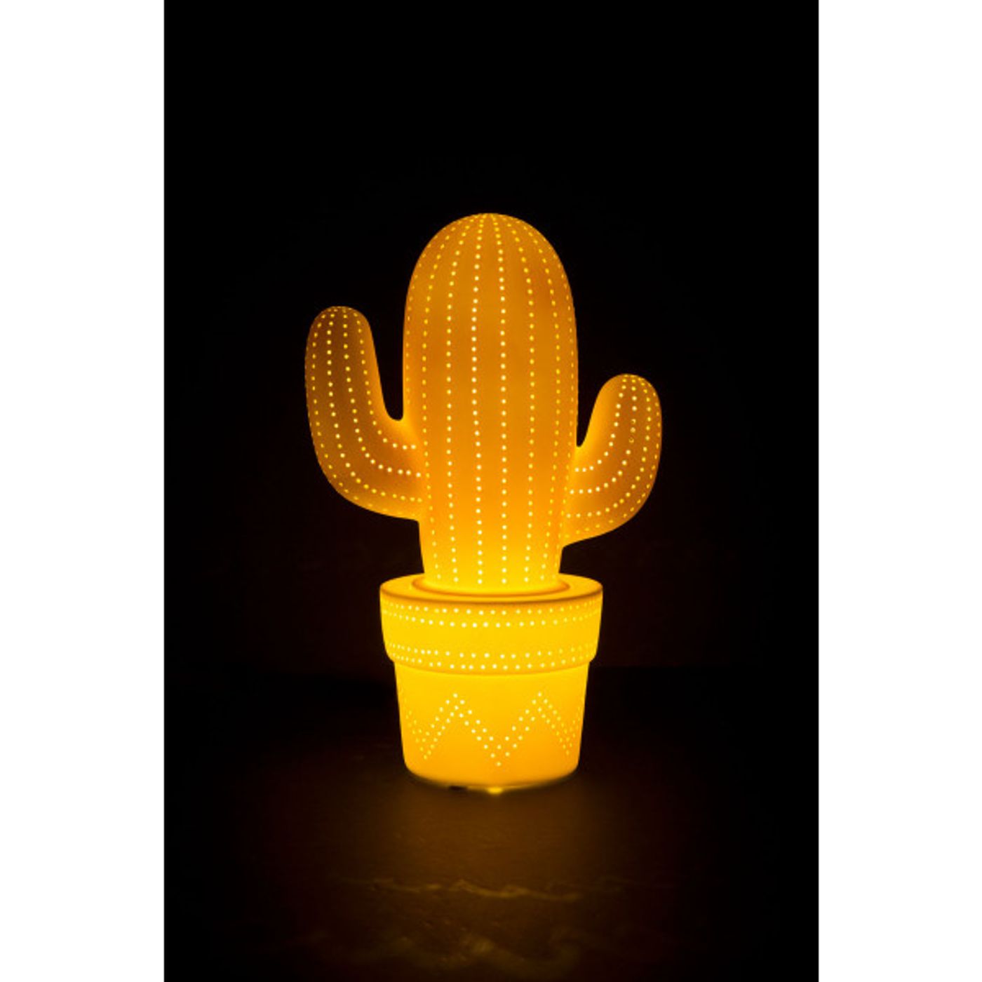LAMPE CACTUS JAUNE