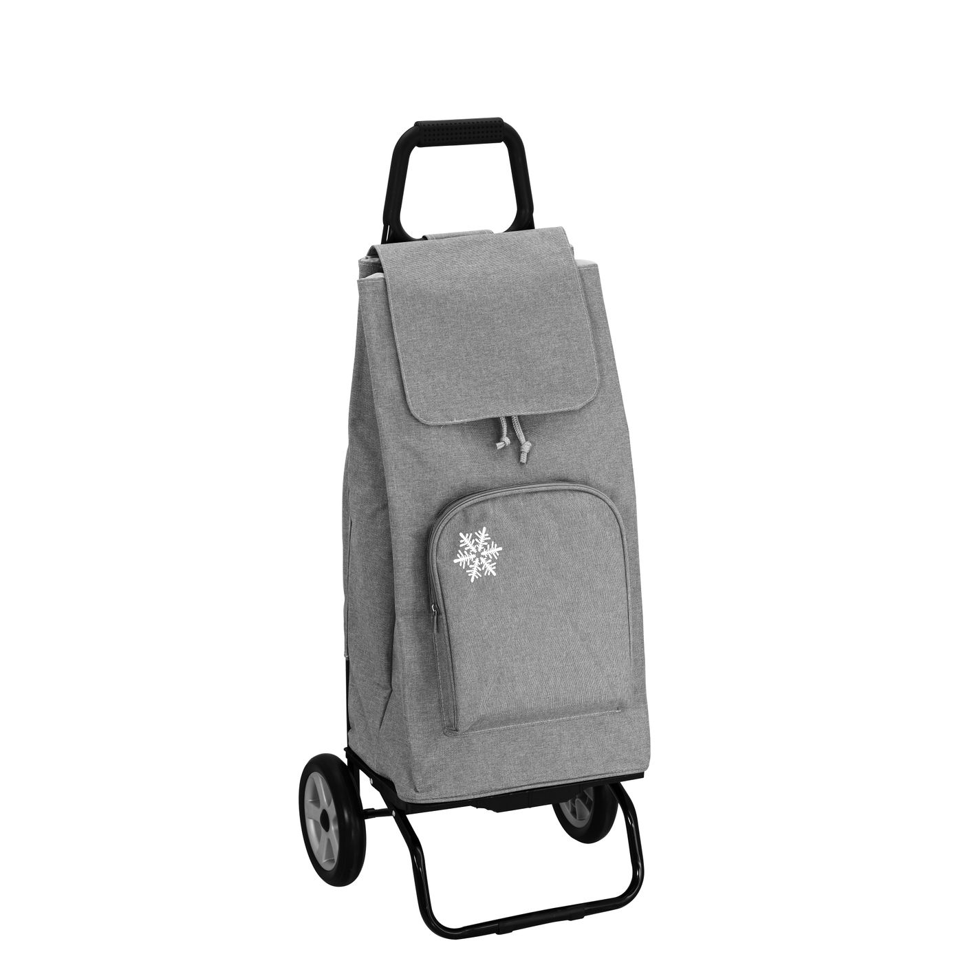 Poussette de marché carlux isotherme 2 roues gris chiné