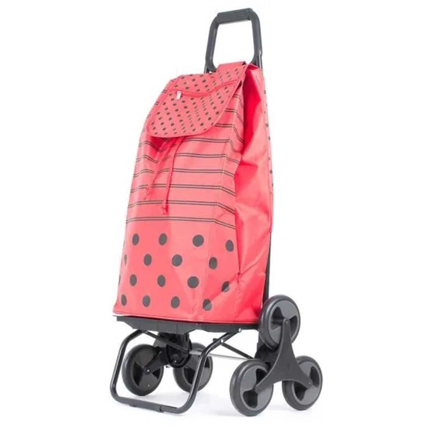 Poussette de marché carlux isotherme 6 roues pierrot rouge