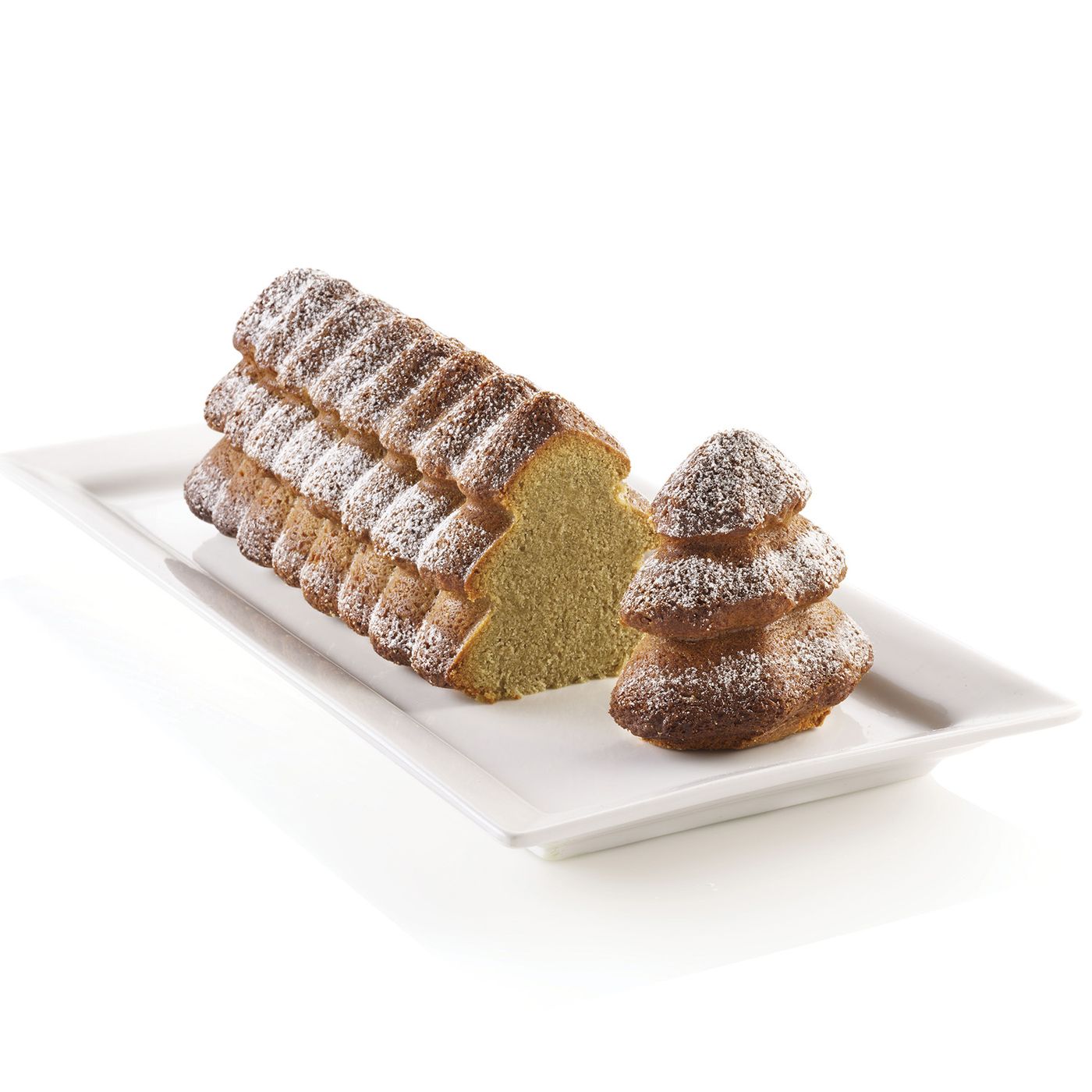 Moule 3D bûche sapin en silicone