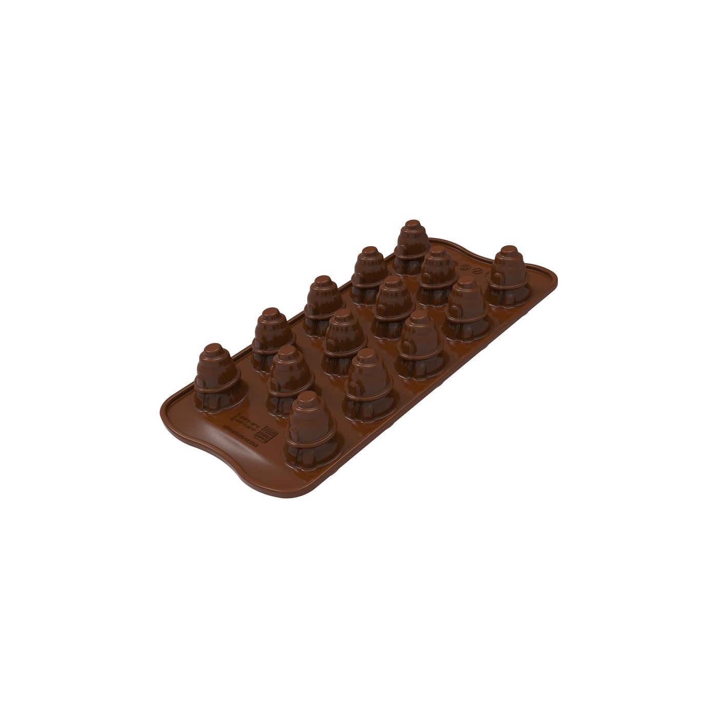 Moule silicone motif 3D Bonhomme de neige