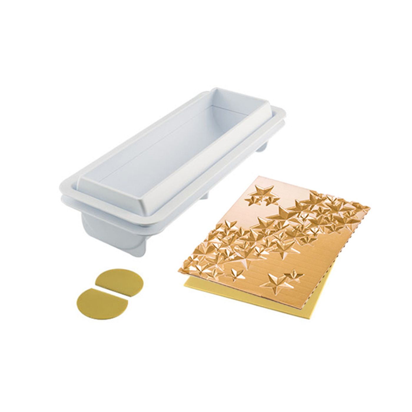 Kit moule à bûche glacée étoiles