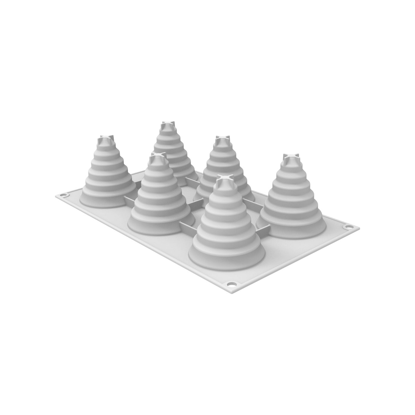 Moule silicone motif 3d sapin magique