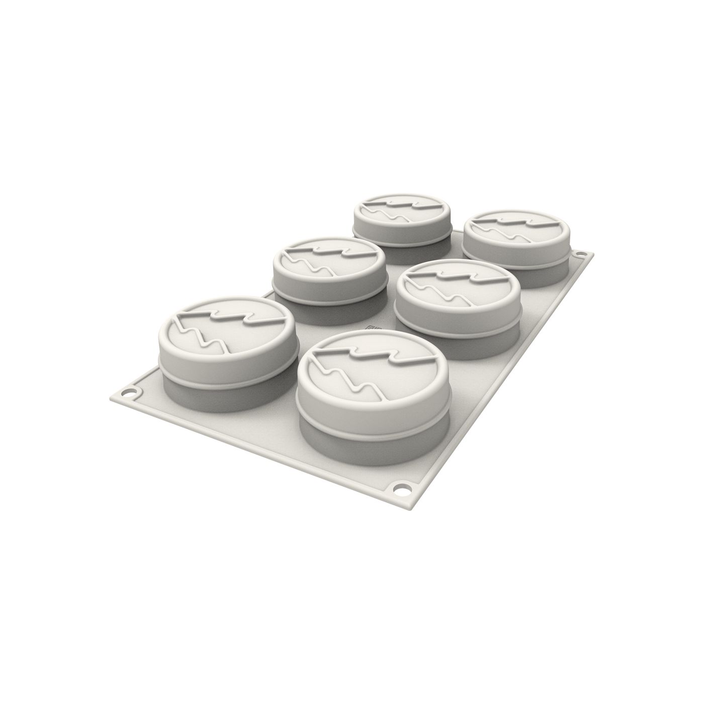 Mini moule rond sapin en silicone