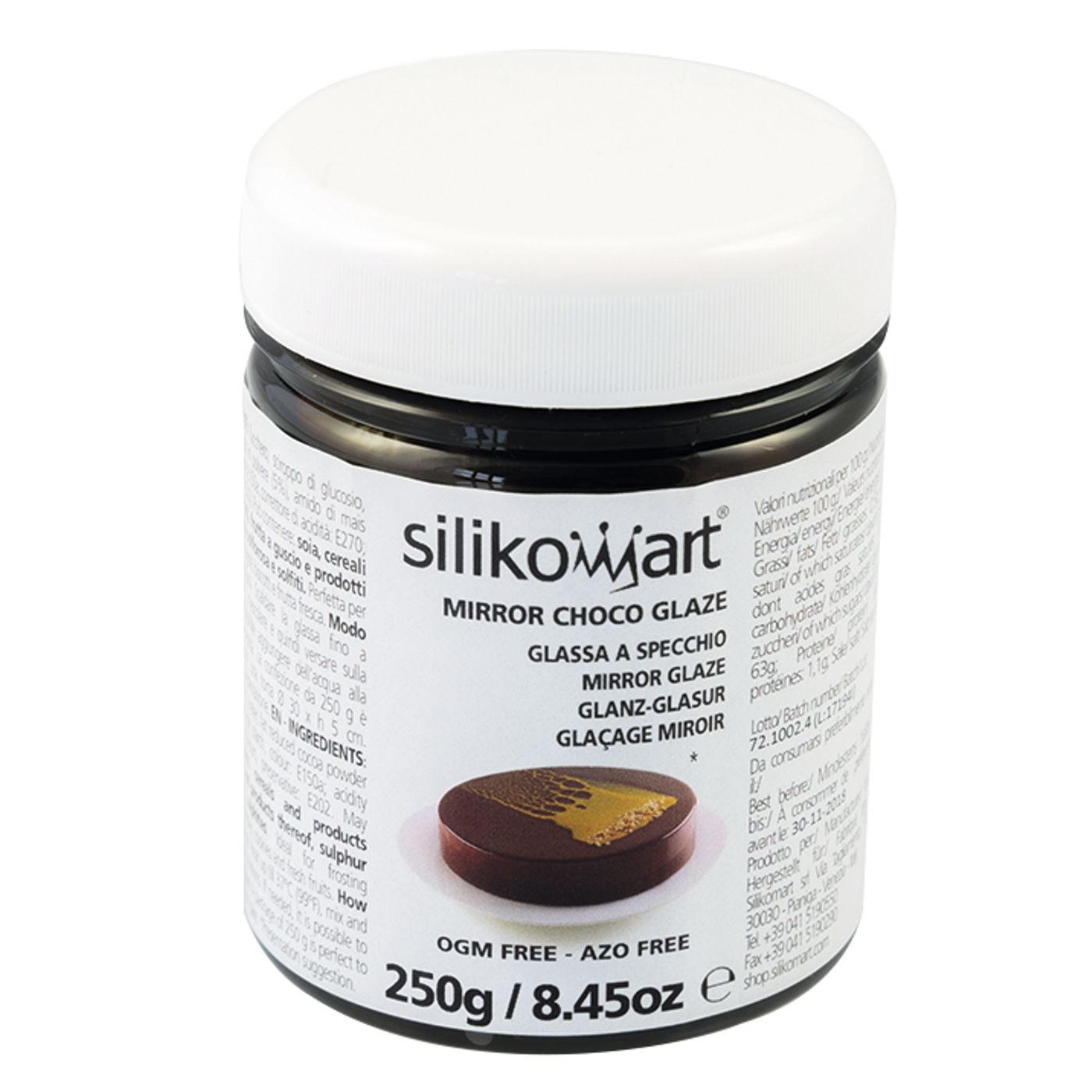 Glaçage miroir chocolat