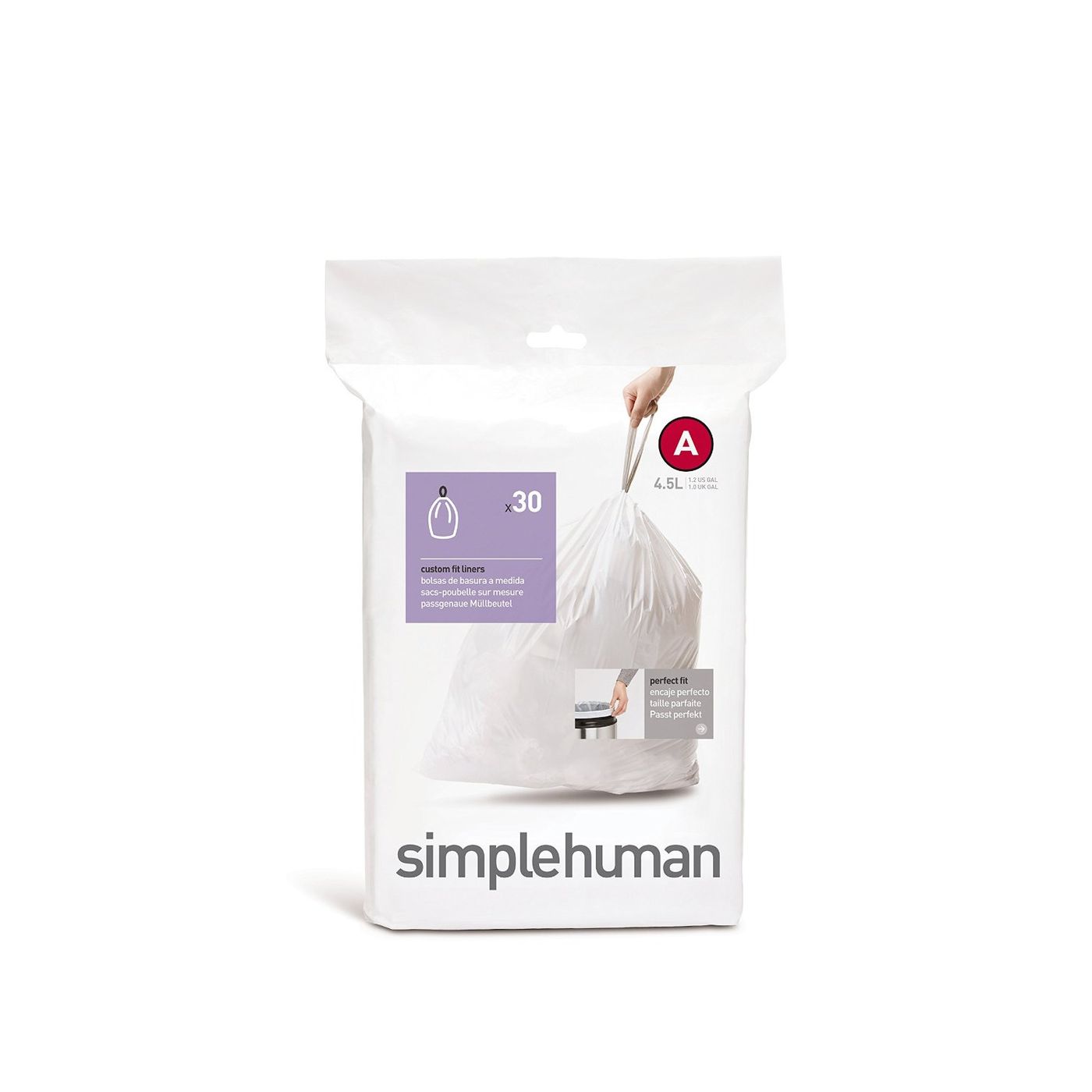 Lot de 30 sacs poubelle 4,5 L