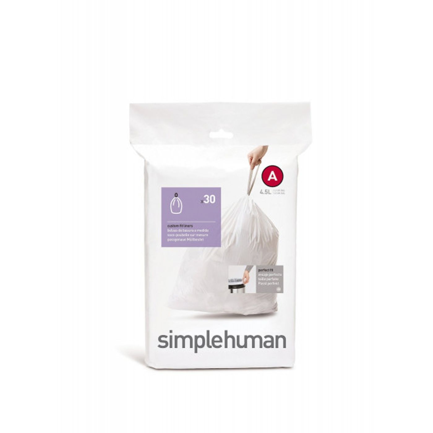 Lot de 30 sacs poubelle 4,5 L