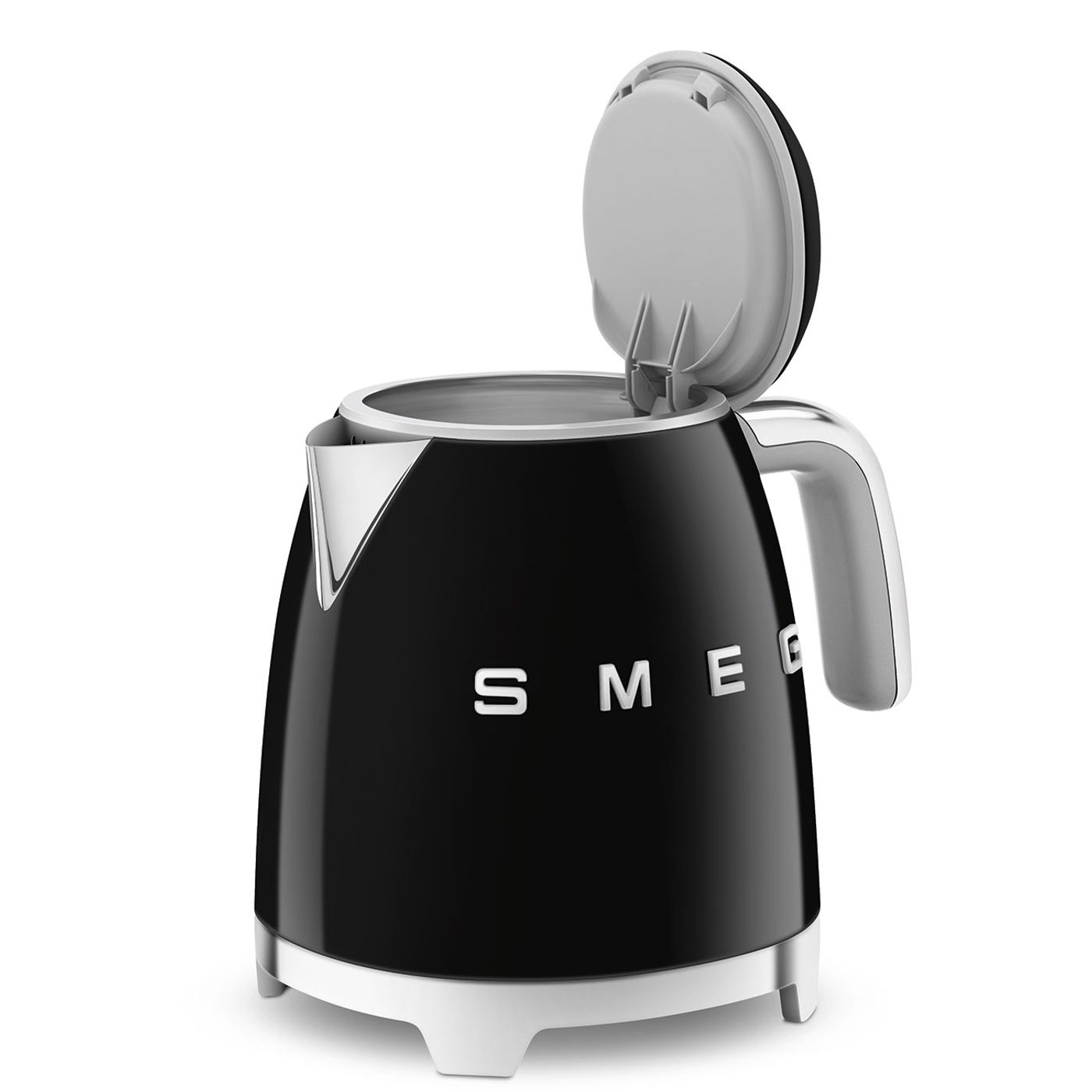 Bouilloire sans fil noire années 50 0.8L