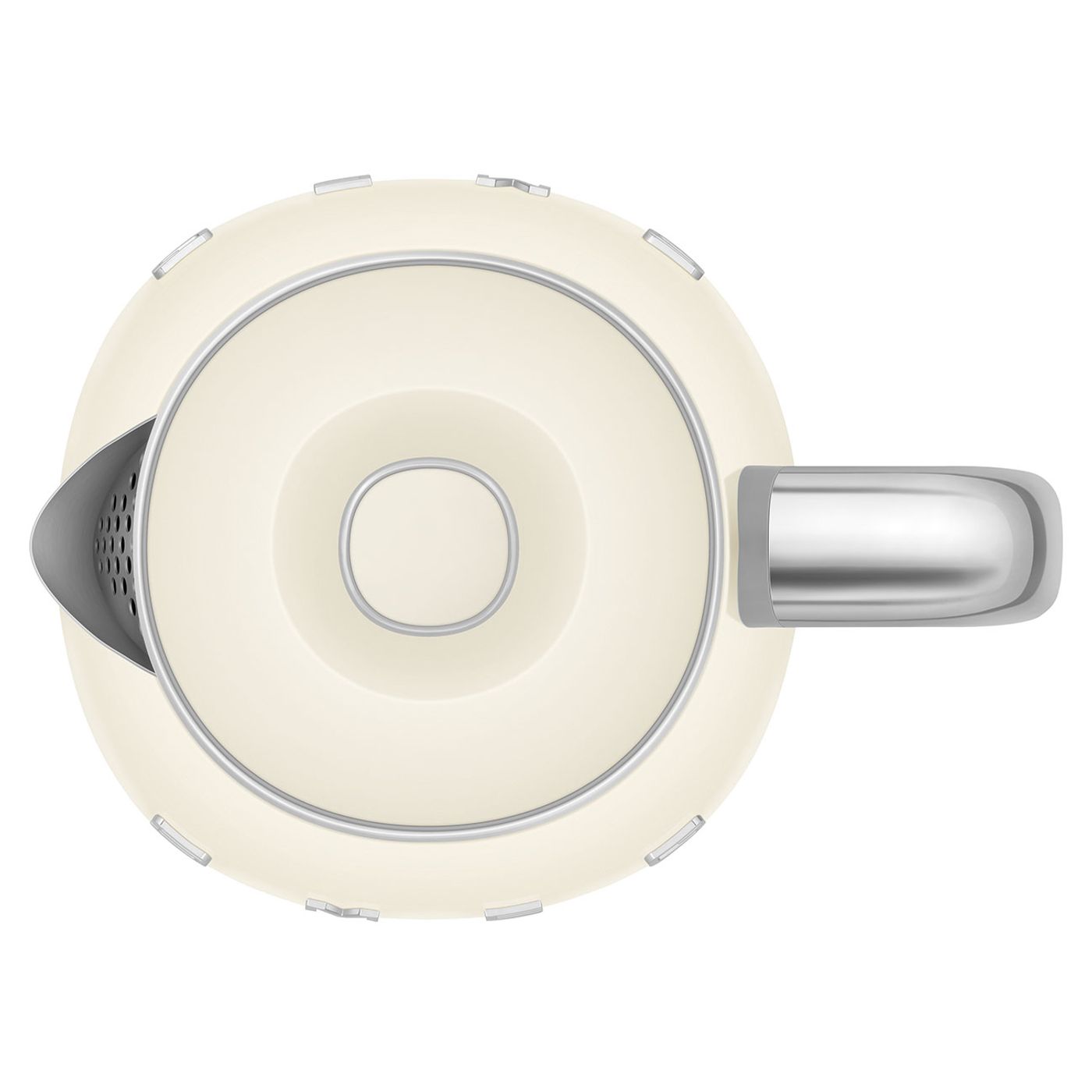 Bouilloire sans fil crème années 50 0.8L