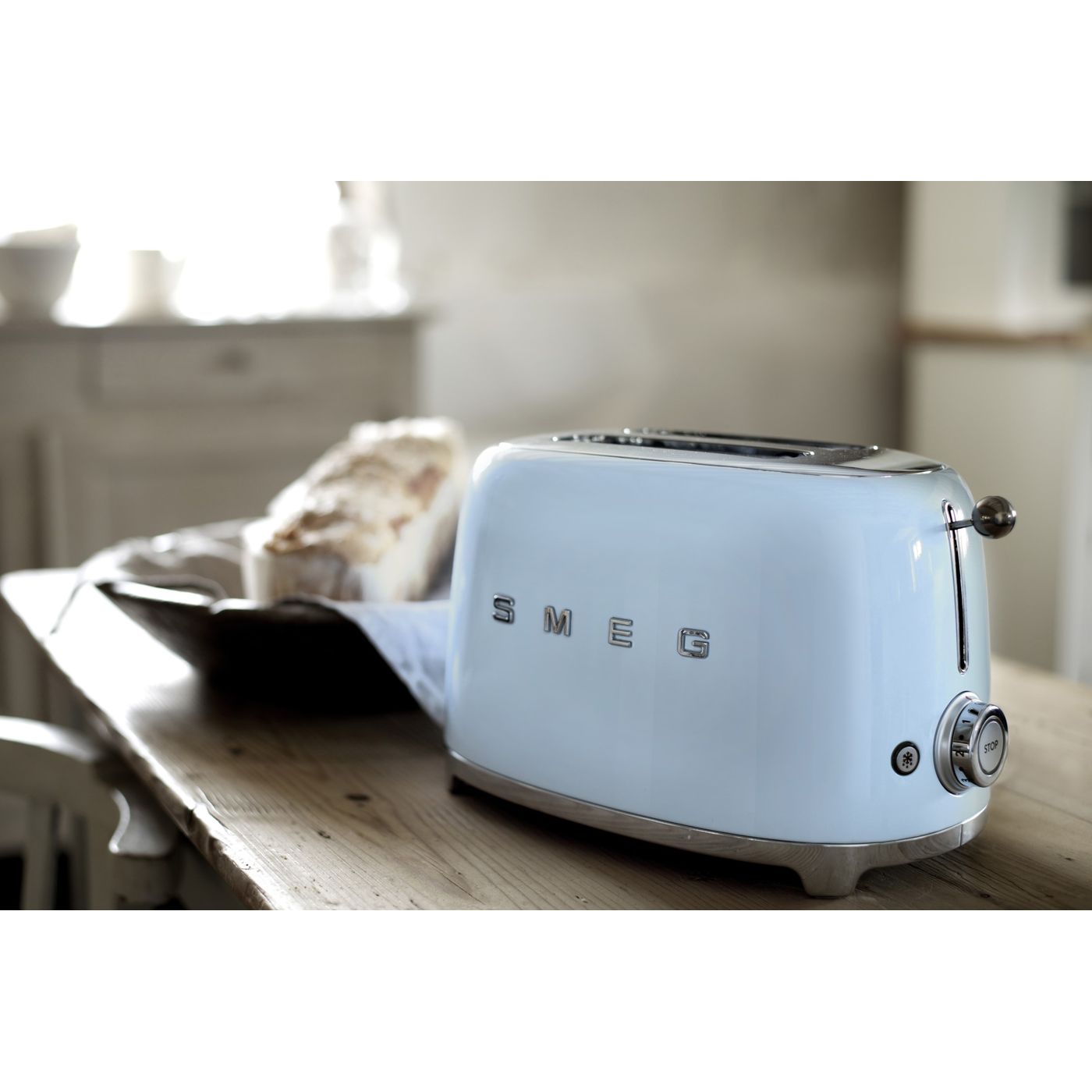 Grille-pain toaster 2 tranches bleu azur