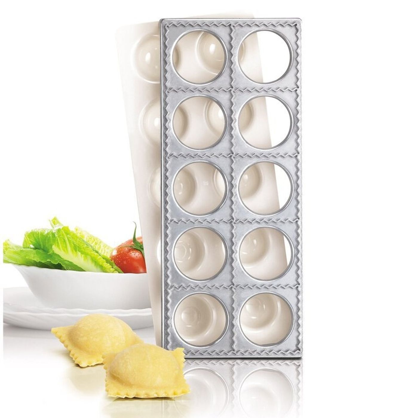 Moule pour 10 raviolis carrés 6 x 6cm