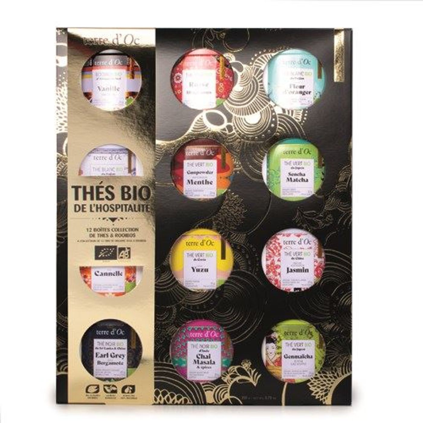 COFFRET Collection de 12 thés de l'hospitalité bio