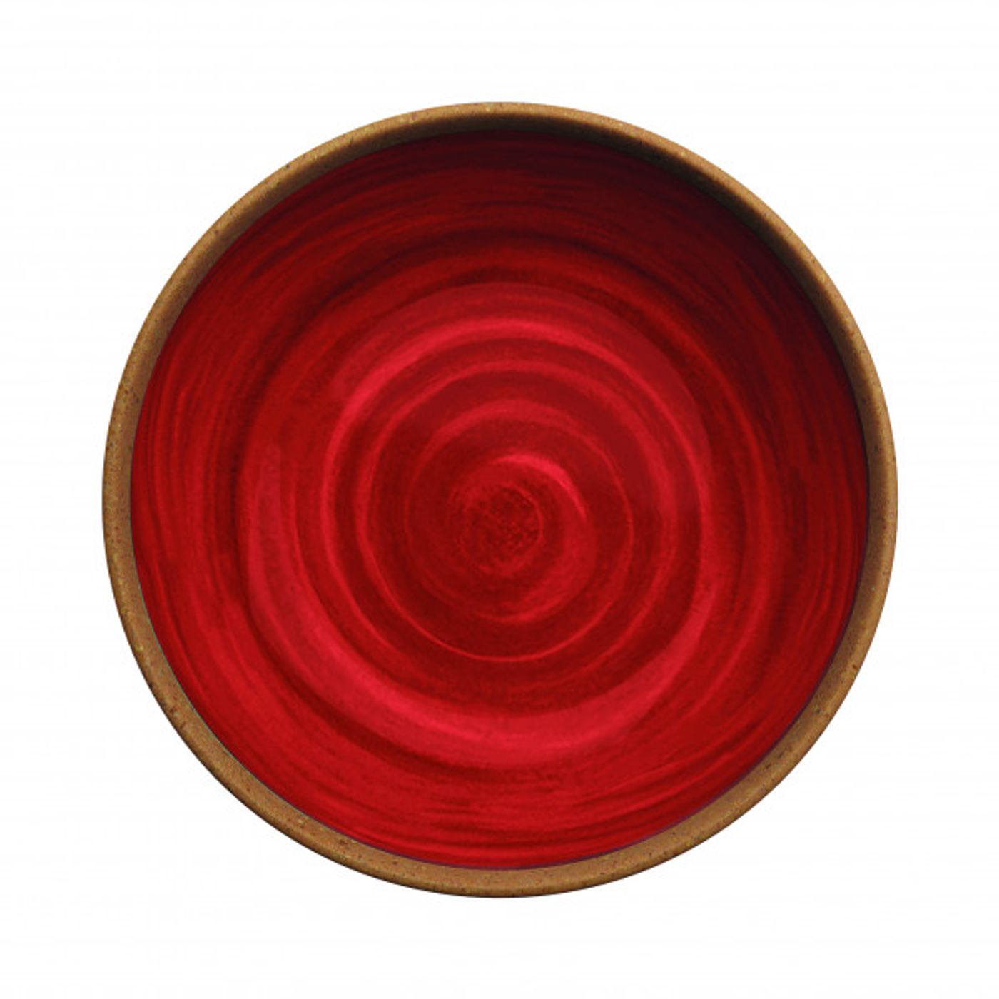 Assiette creuse NATURAL rougee 20 cm