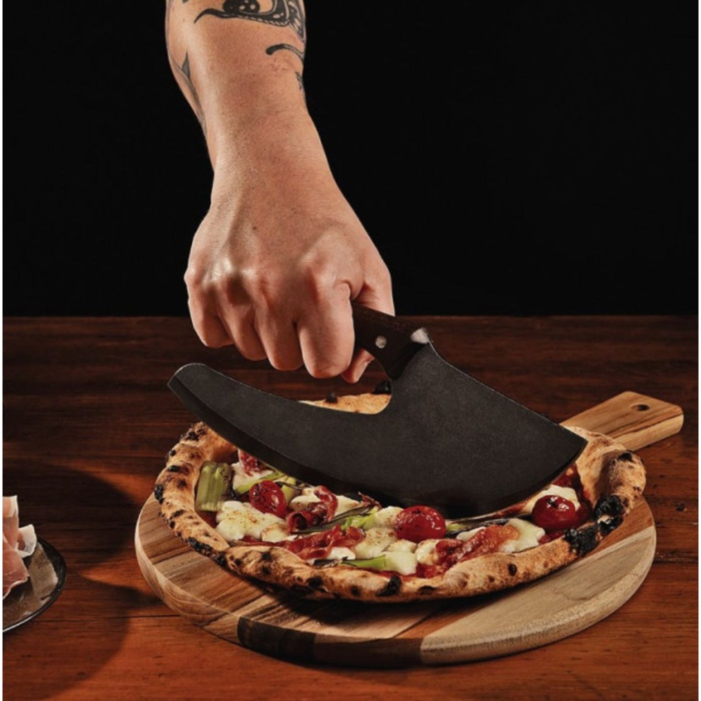 Couteau à pizza et viande Viking Black 27cm.