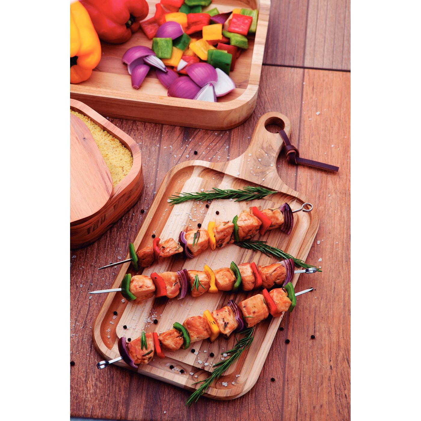 Lot 6 piques à brochette