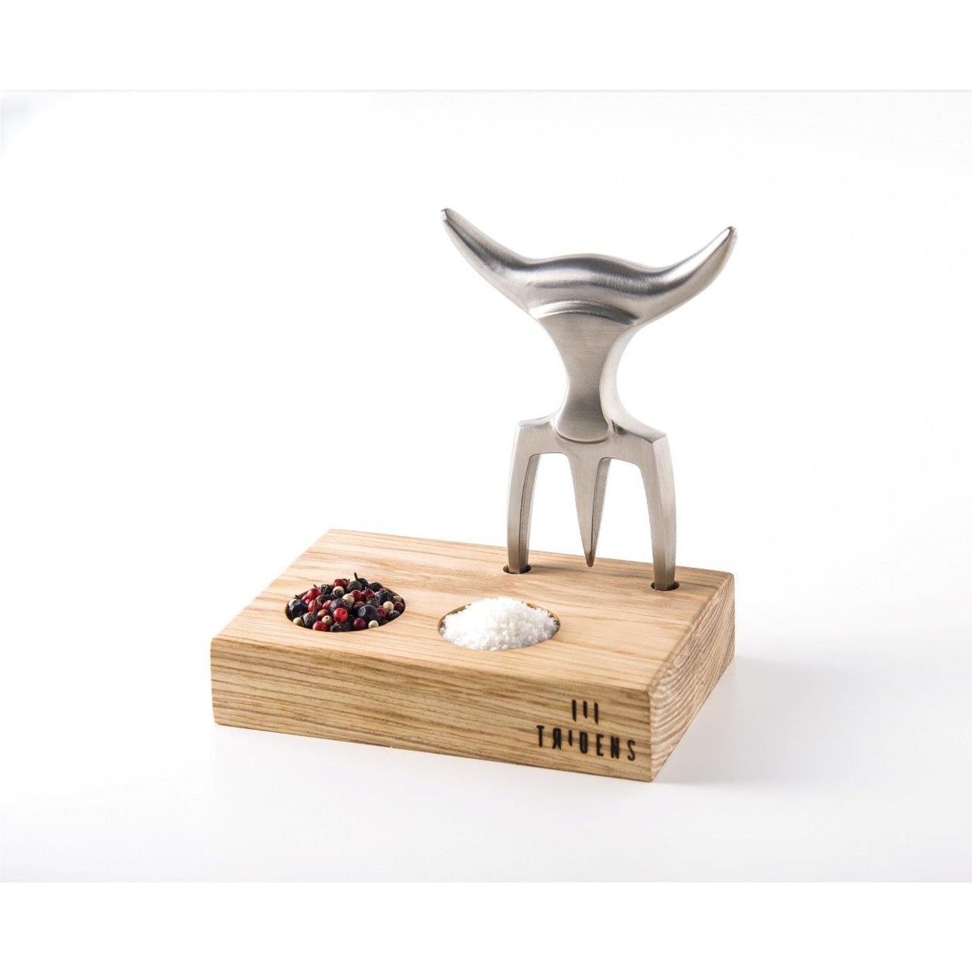 Fourchette à découper Tridens avec socle en bois