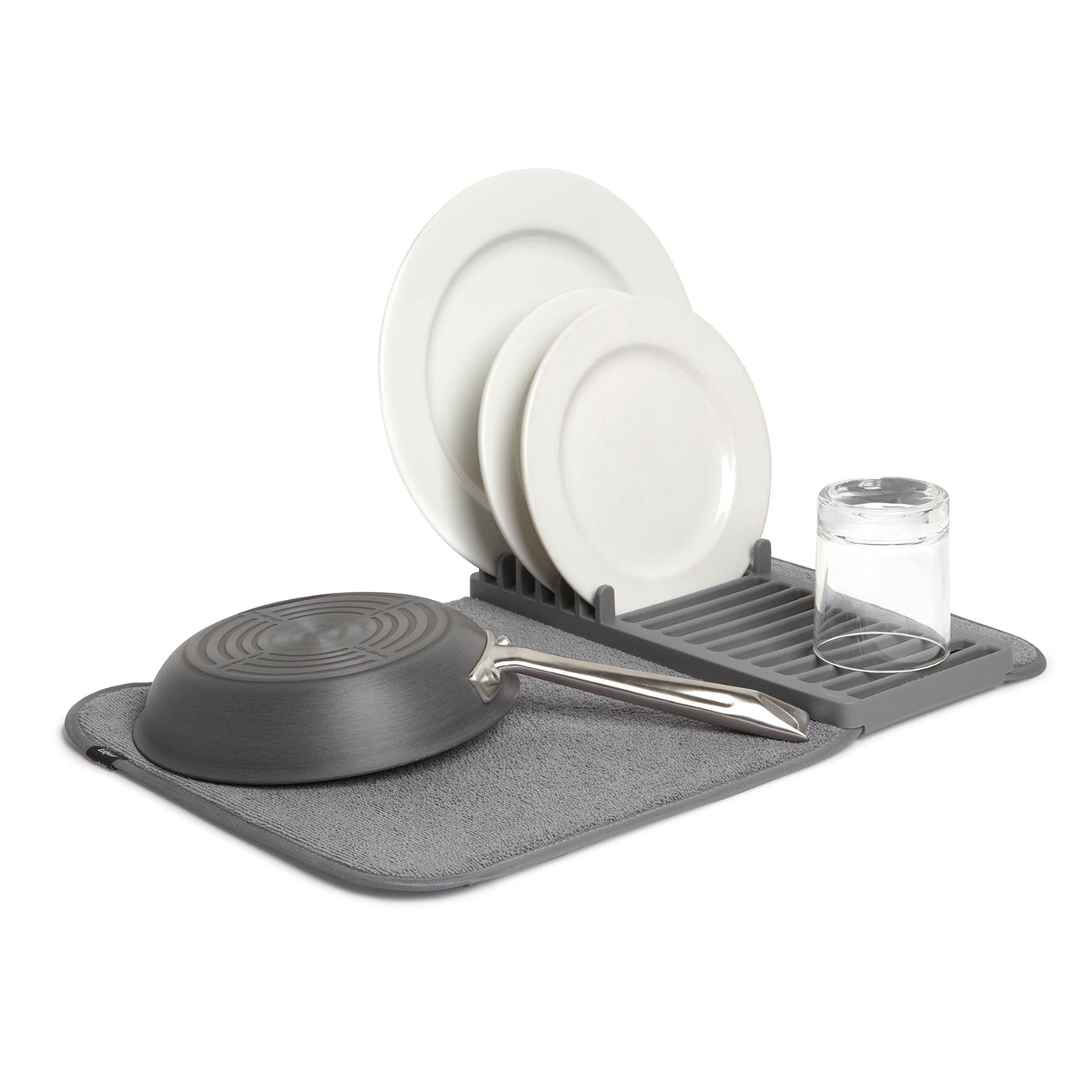Tapis de séchage - égouttoir gris