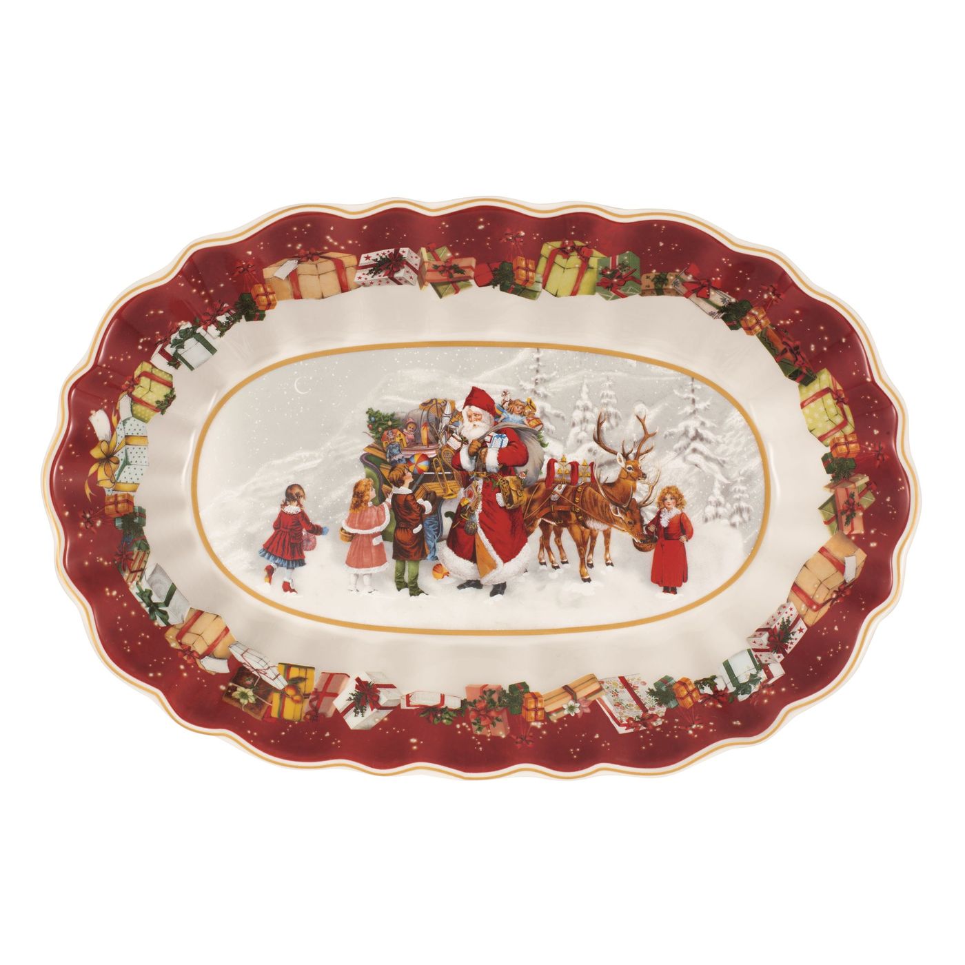 Coupe ovale traineau Toy's Fantasy 29 x 19 cm