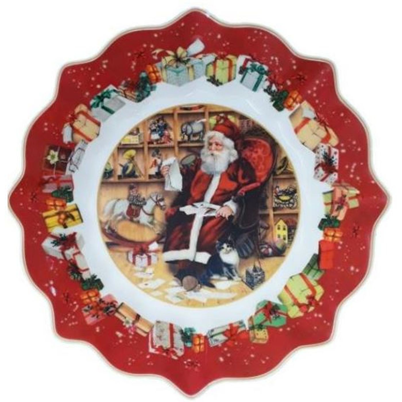 Plat D. 24 cm liste au PERE NOEL