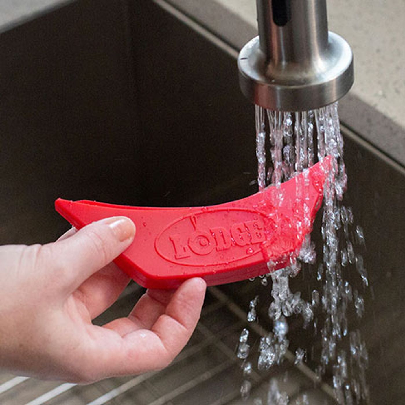 Poignée silicone rouge