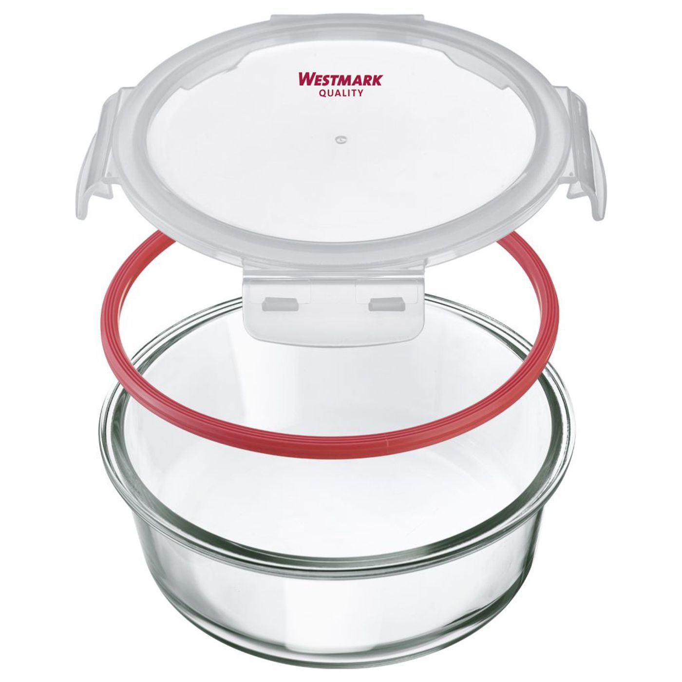 Boîte de conservation hermétique en verre ronde 650 ml
