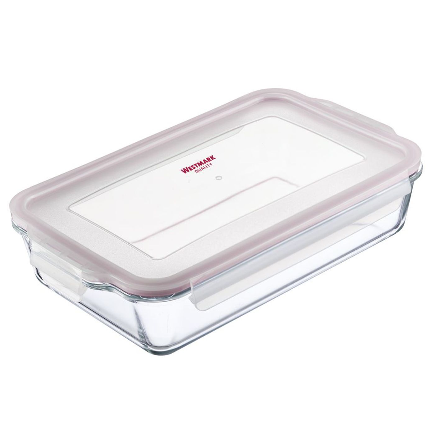 Boîte de conservation compartimentée en verre rectangulaire 2200 ml