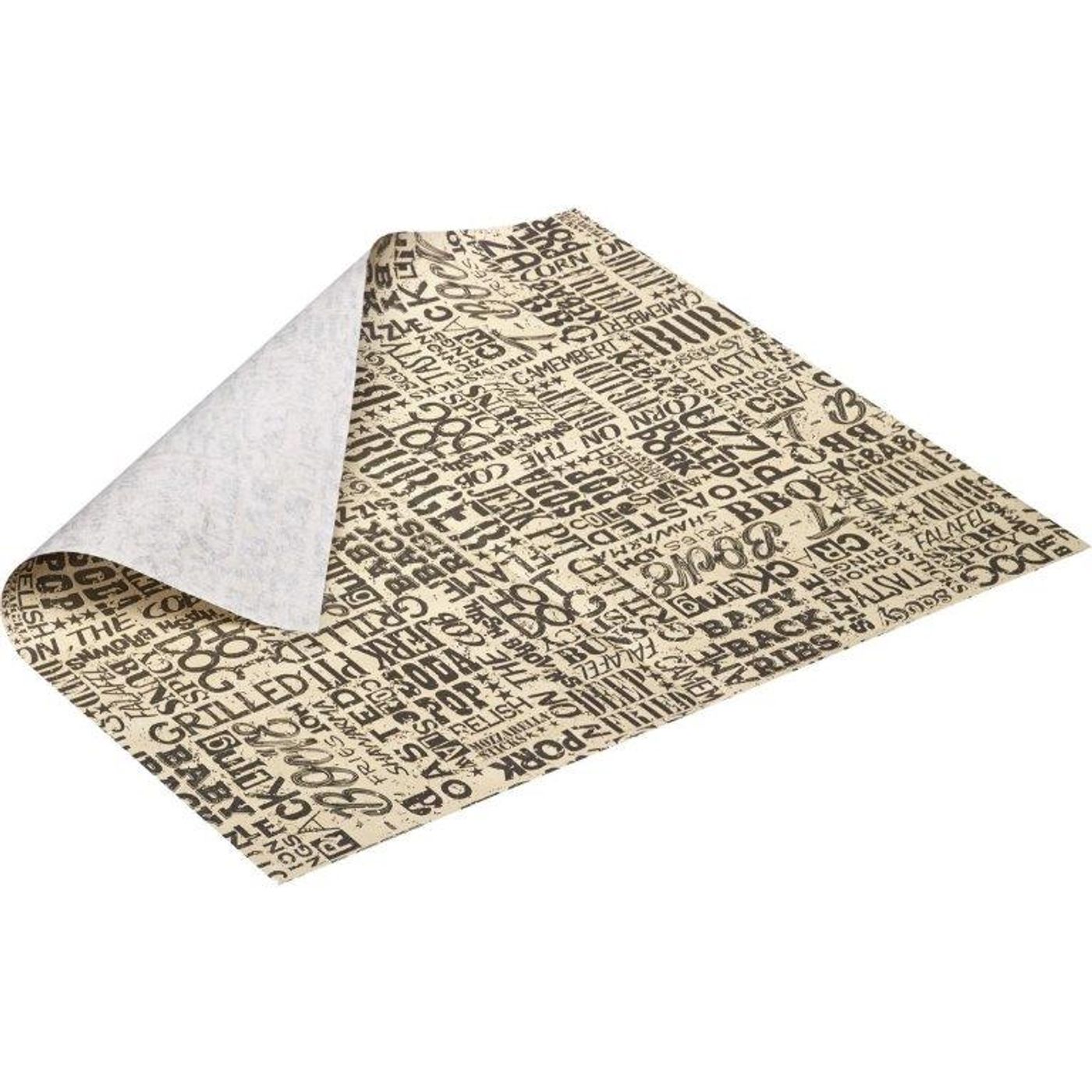 Papier pour panier à frites, lot de 50