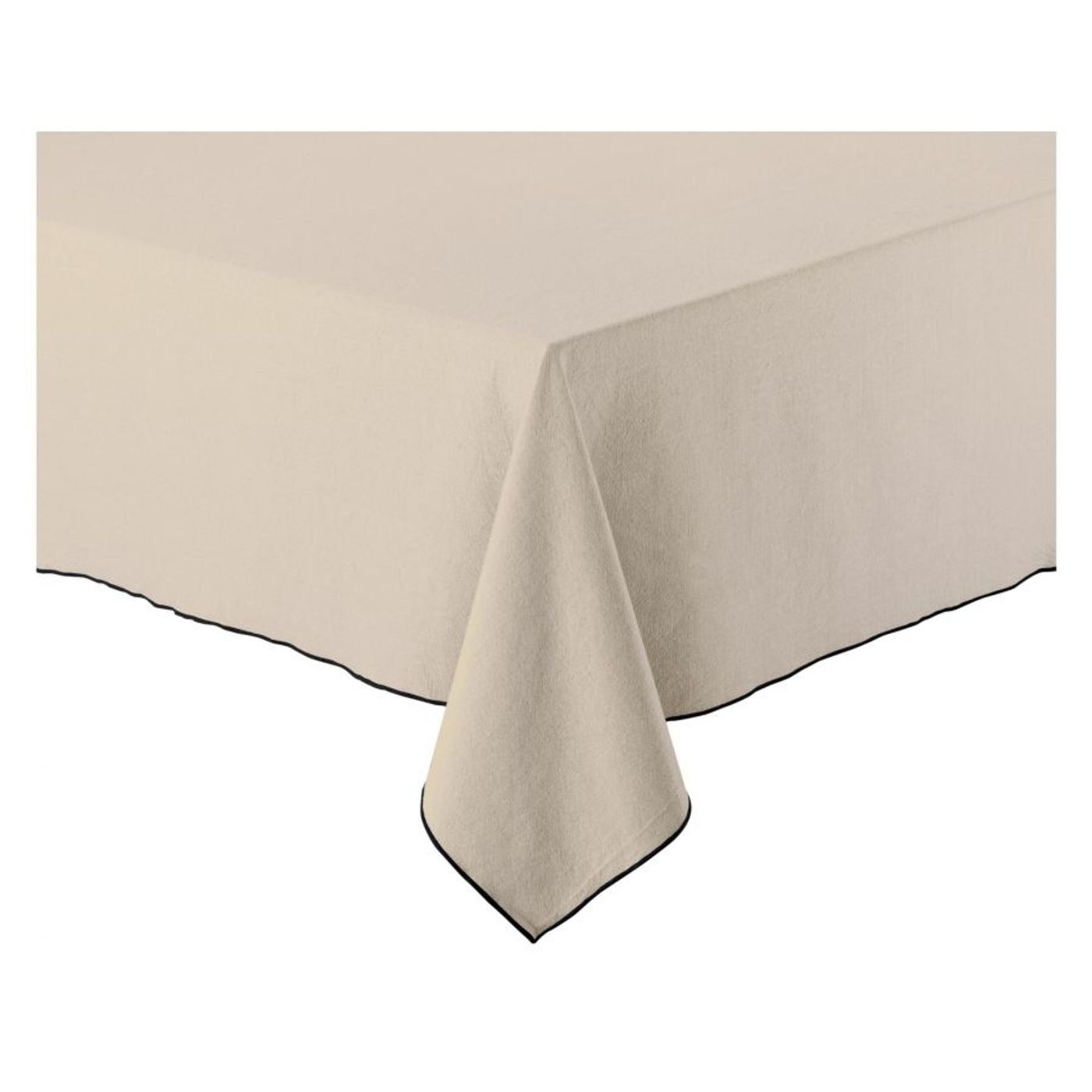 Nappe en coton recyclé Grace 140 x 250 Ficelle