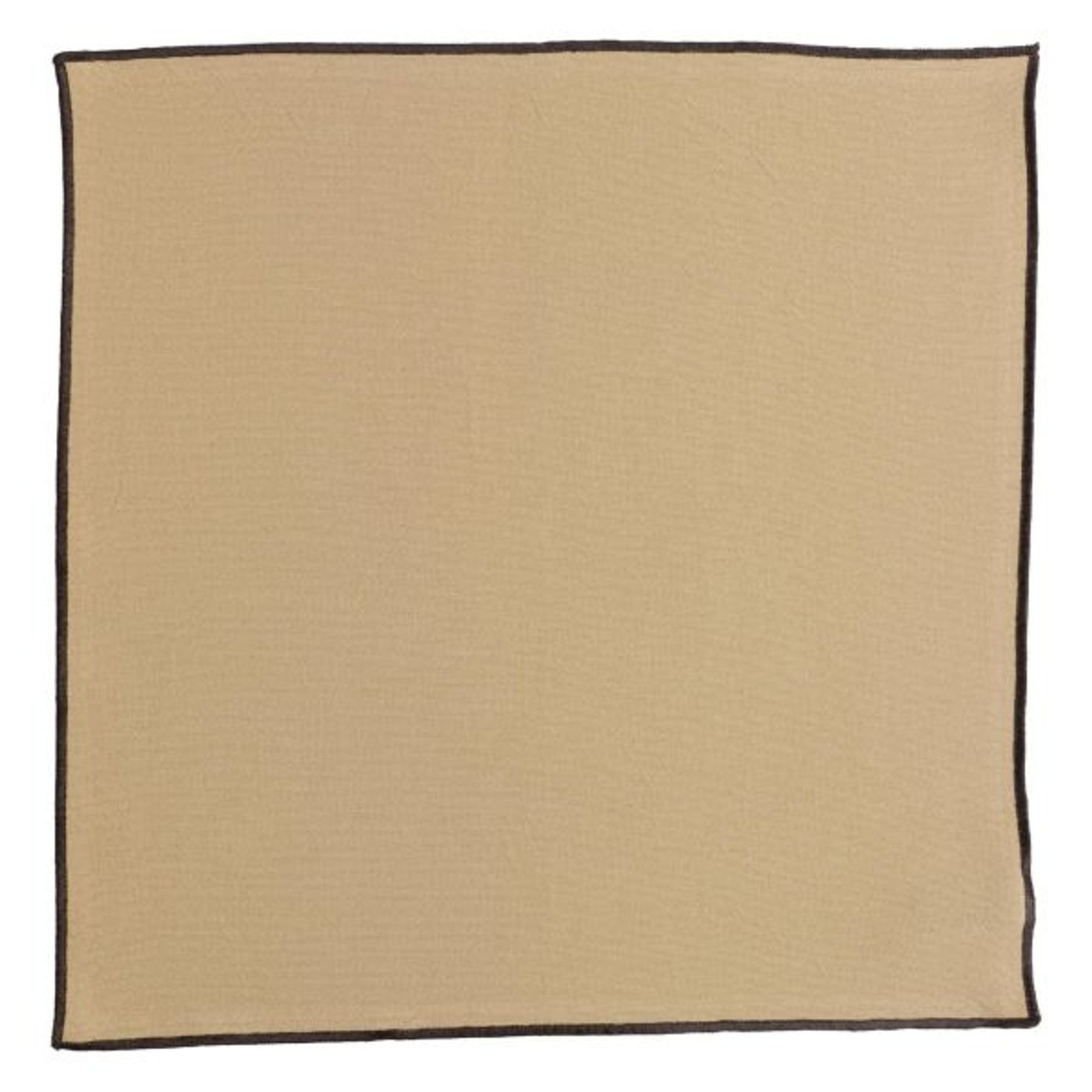 Serviette en coton recyclé Grace 40 x 40 Camel