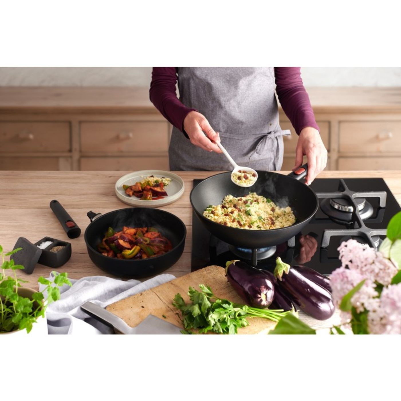 Wok amovible Diamond QXR ecolite 30 cm