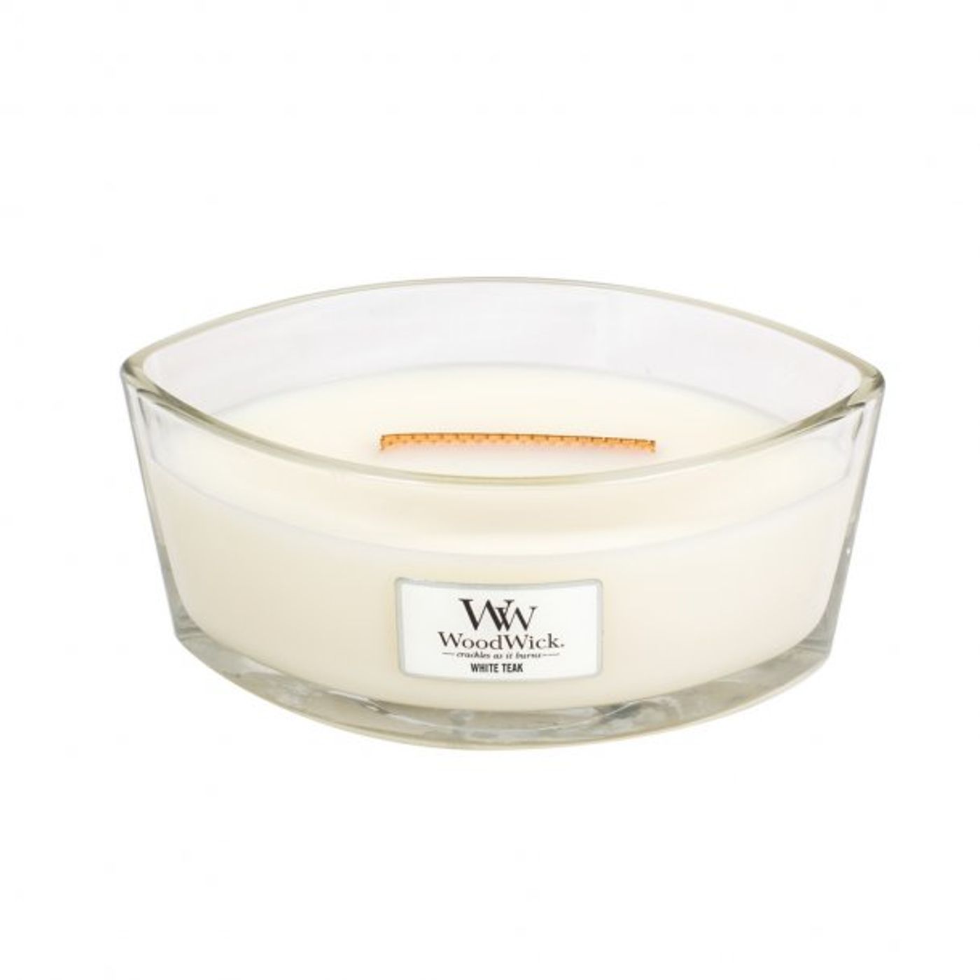 Bougie parfumée Ellipse Teck blanc 453 g