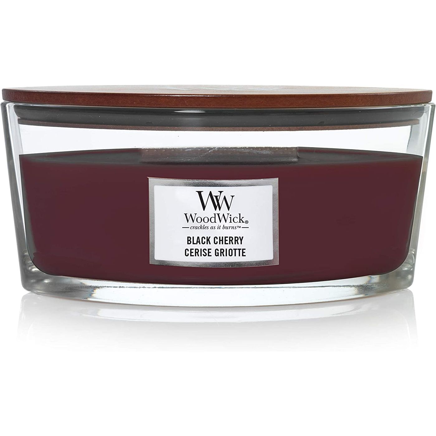 Bougie parfumée ellipse cerise griotte 454 g