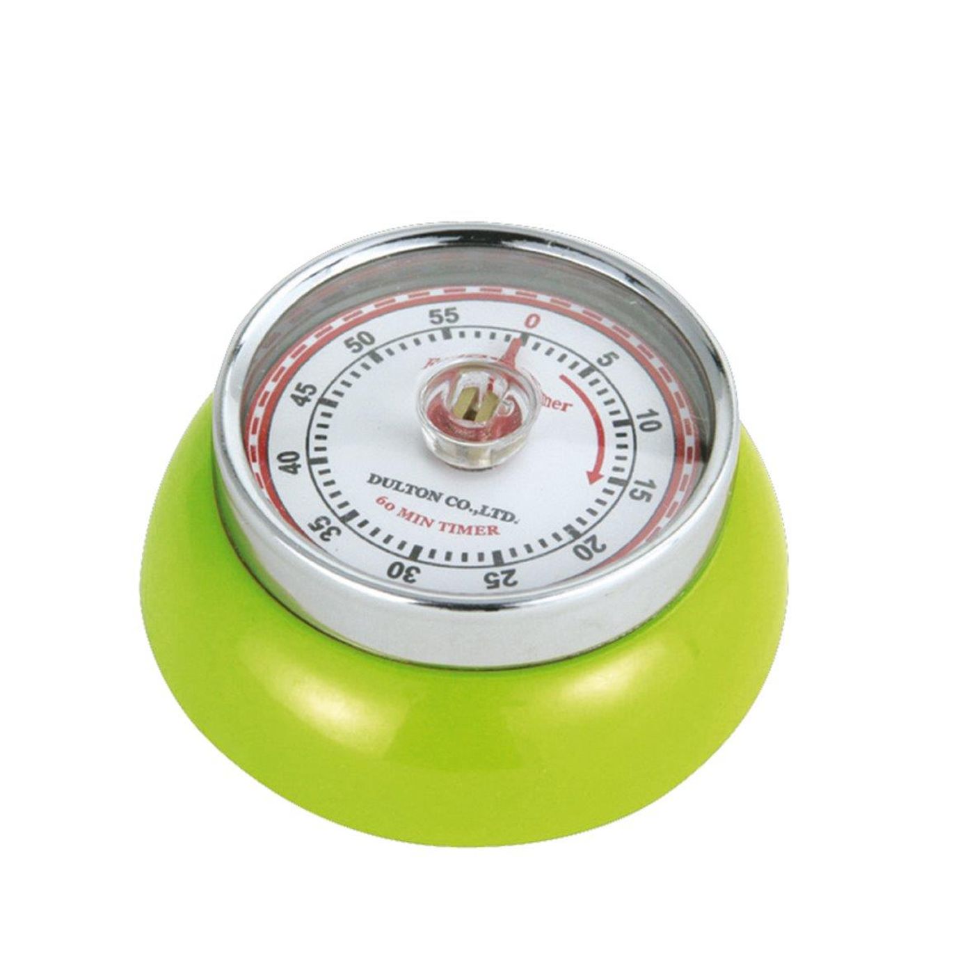 Minuteur mécanique aimanté Speed vert kiwi