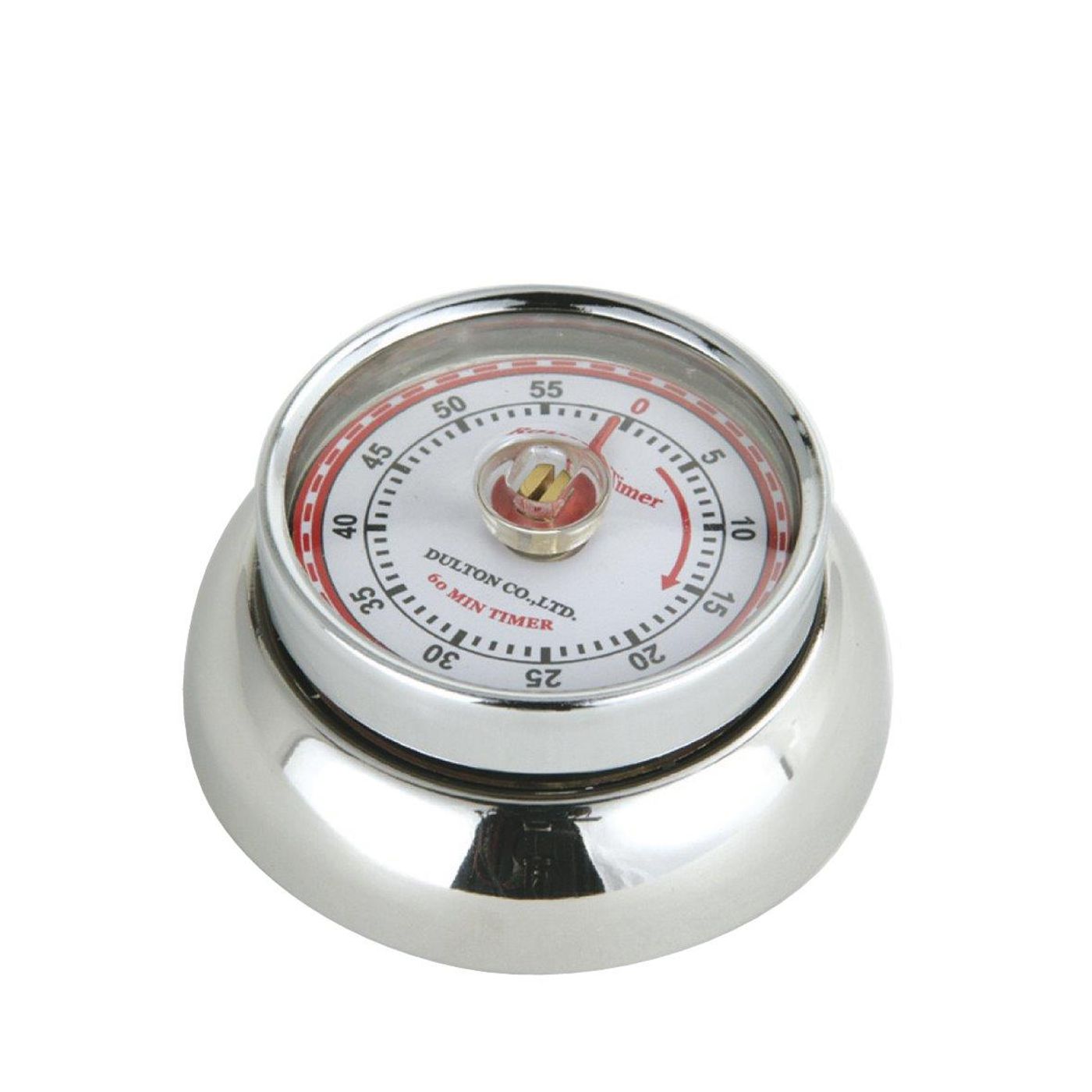 Minuteur mécanique aimanté Speed chromé