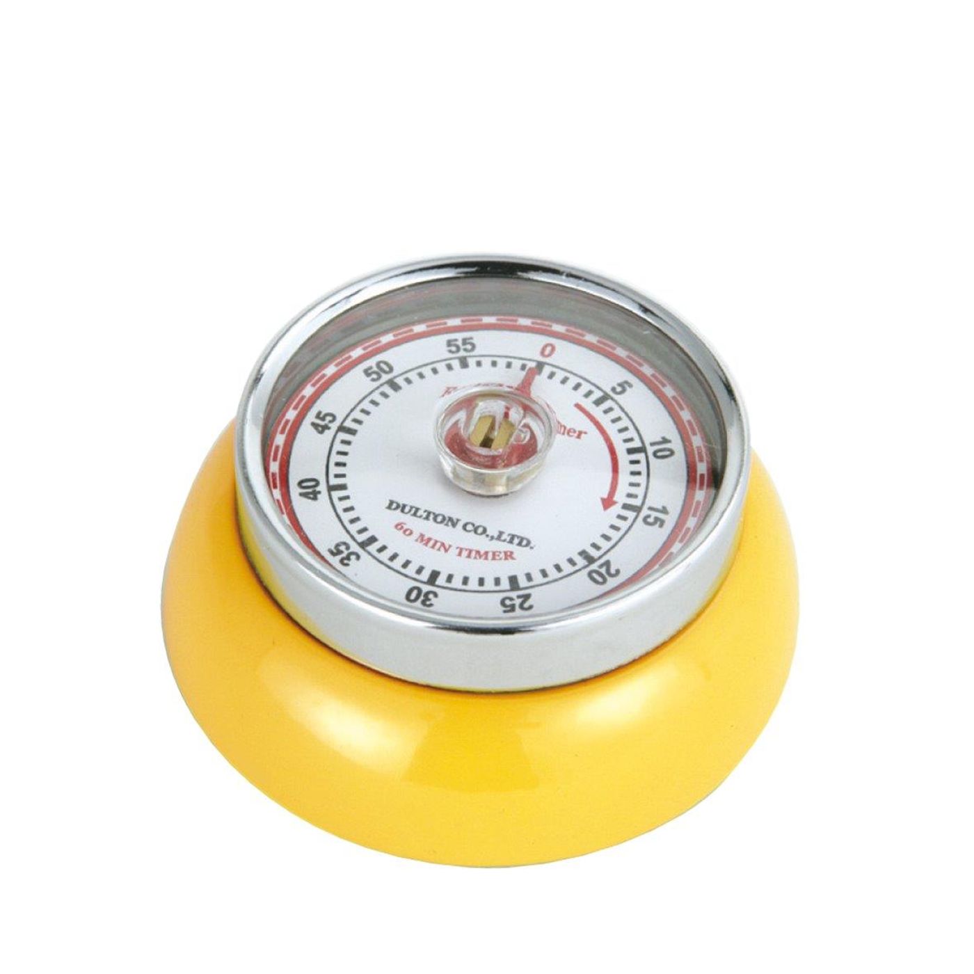 Minuteur mécanique aimanté Speed jaune