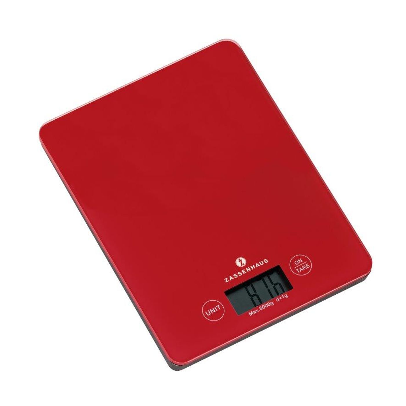 Balance digitale de cuisine rouge