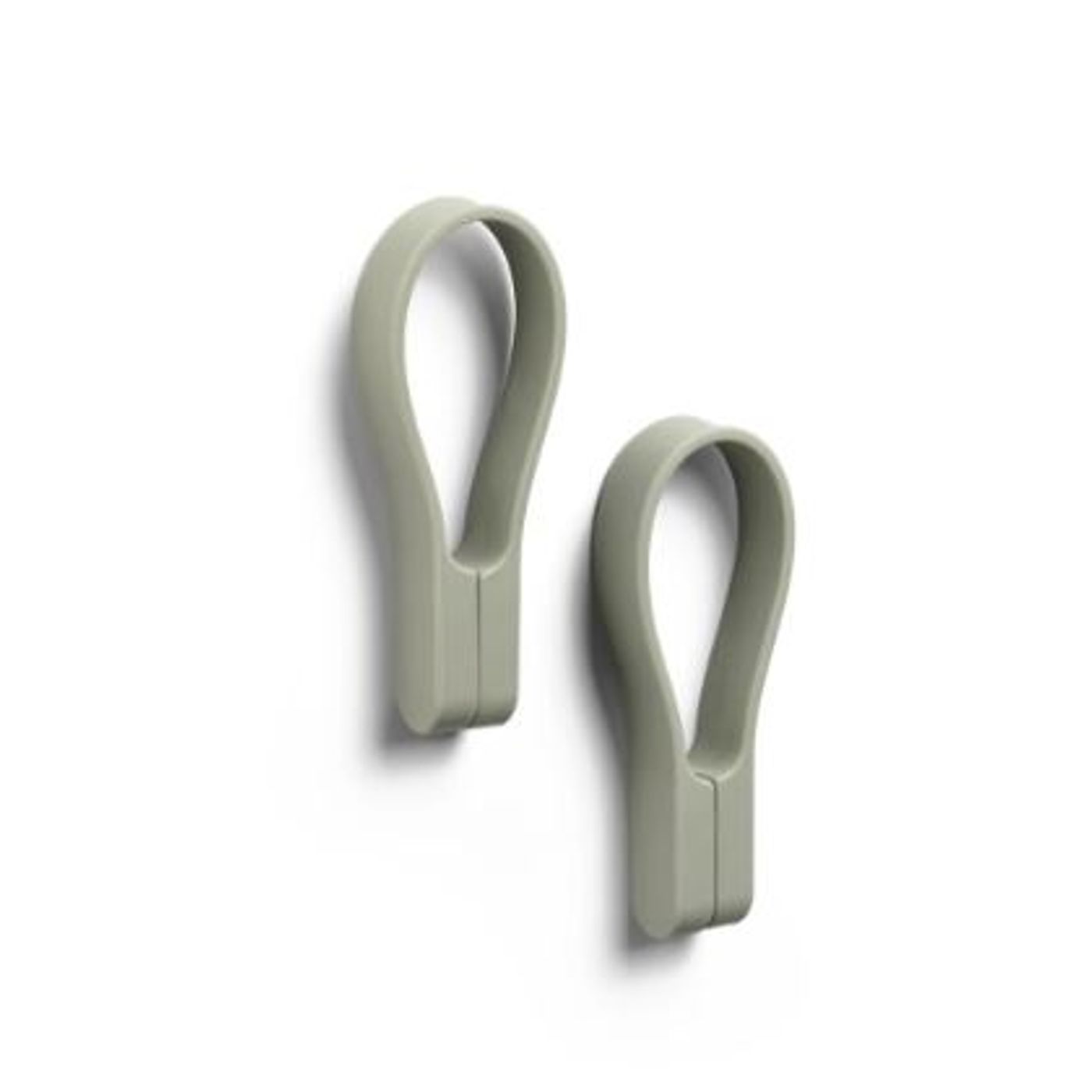 Set de 2 porte-torchons aimantés en silicone boucle Loop vert clair